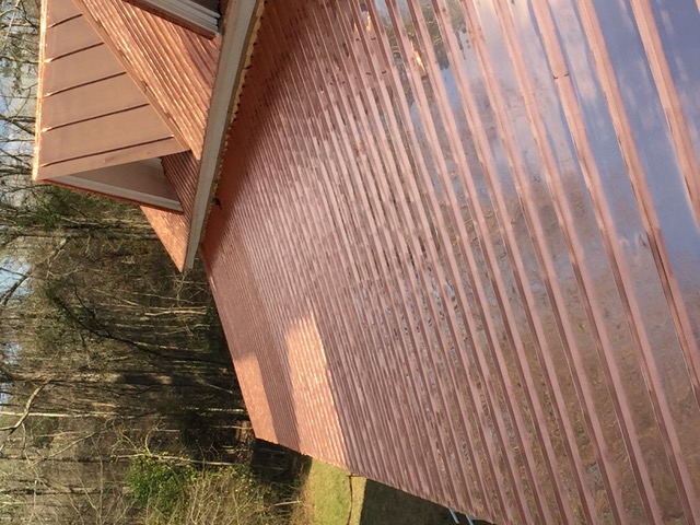 Copper roof, Bond Swamp Visitor Center — photo