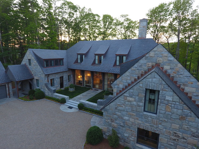 Slate roof, Cashiers NC mountain retreat &mdash; photo