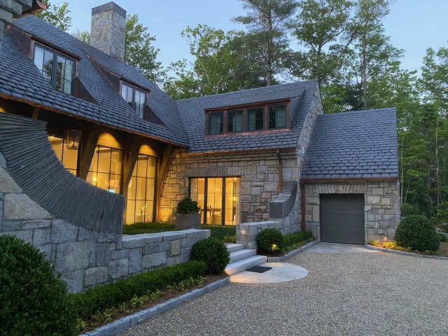 Slate roof, Cashiers NC mountain retreat &mdash; photo