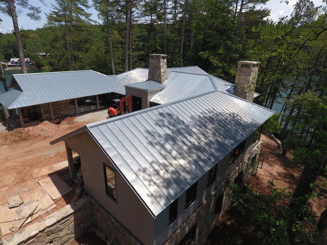 Zinc roof, Lake Rabun Georgia — photo