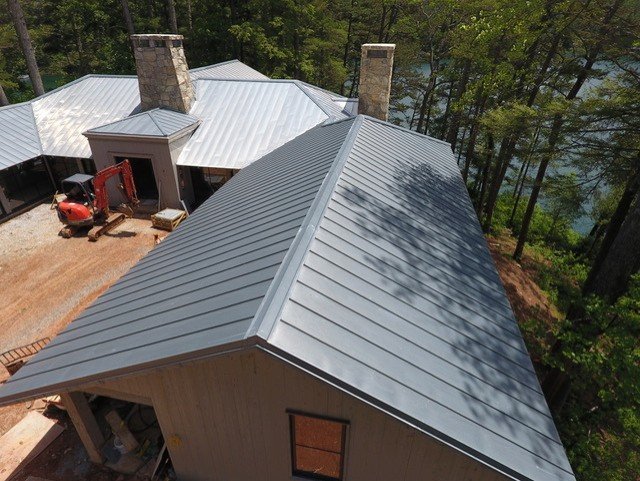 Zinc roof, Lake Rabun Georgia — photo