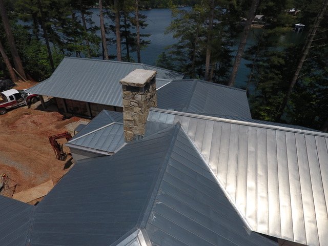 Zinc roof, Lake Rabun Georgia — photo