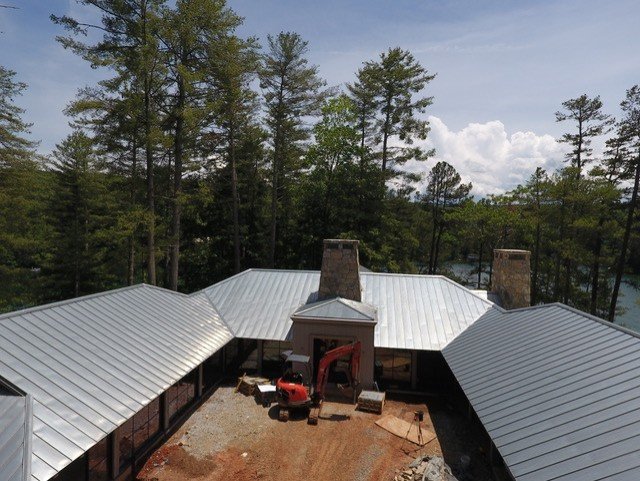 Zinc roof, Lake Rabun Georgia — photo