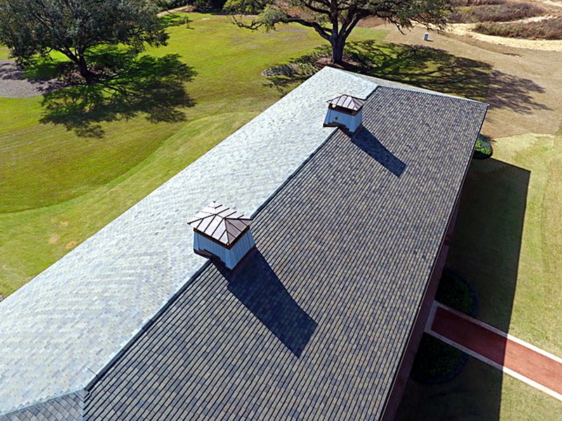 Slate roofs, South Georgia plantation &mdash; photo