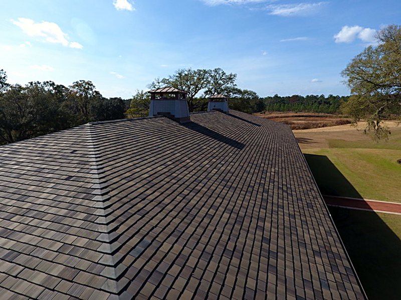 Slate roofs, South Georgia plantation &mdash; photo