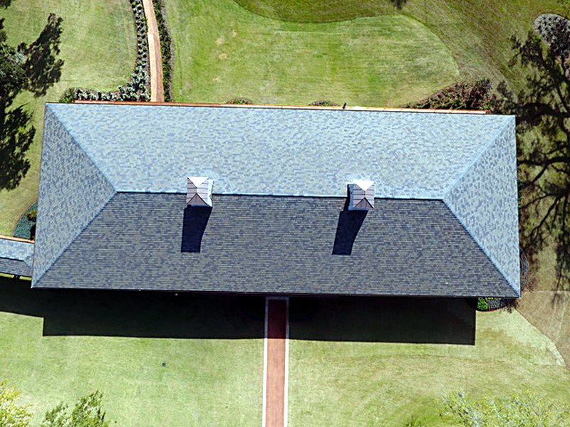 Slate roofs, South Georgia plantation &mdash; photo
