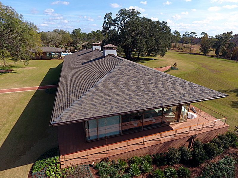 Slate roofs, South Georgia plantation &mdash; photo