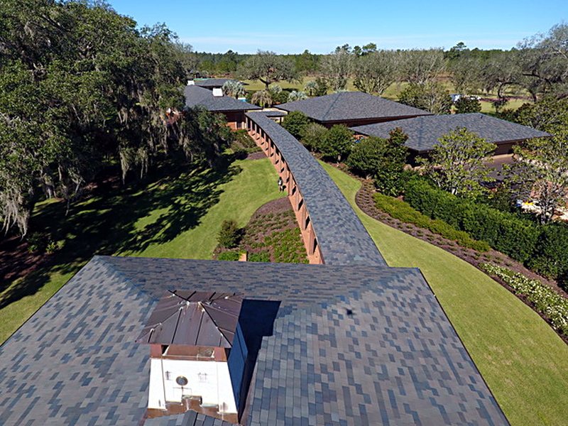 Slate roofs, South Georgia plantation &mdash; photo