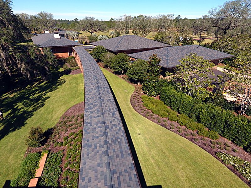 Slate roofs, South Georgia plantation &mdash; photo