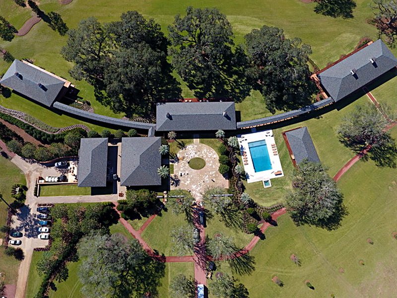 Slate roofs, South Georgia plantation &mdash; photo