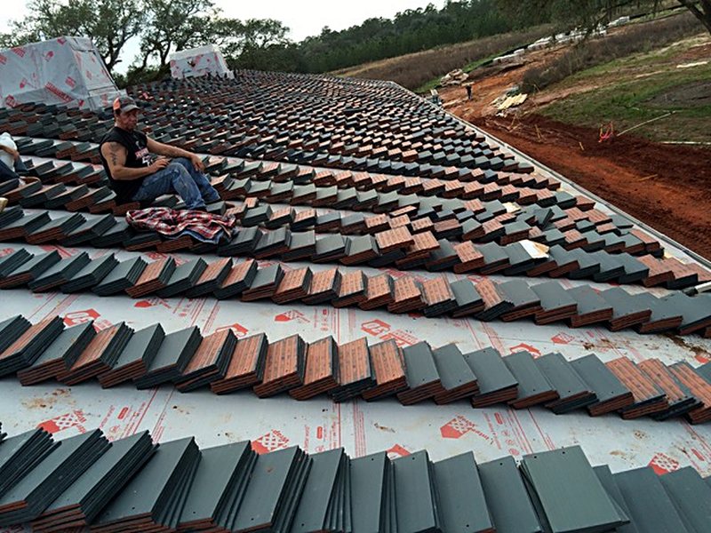 Slate roofs, South Georgia plantation &mdash; photo