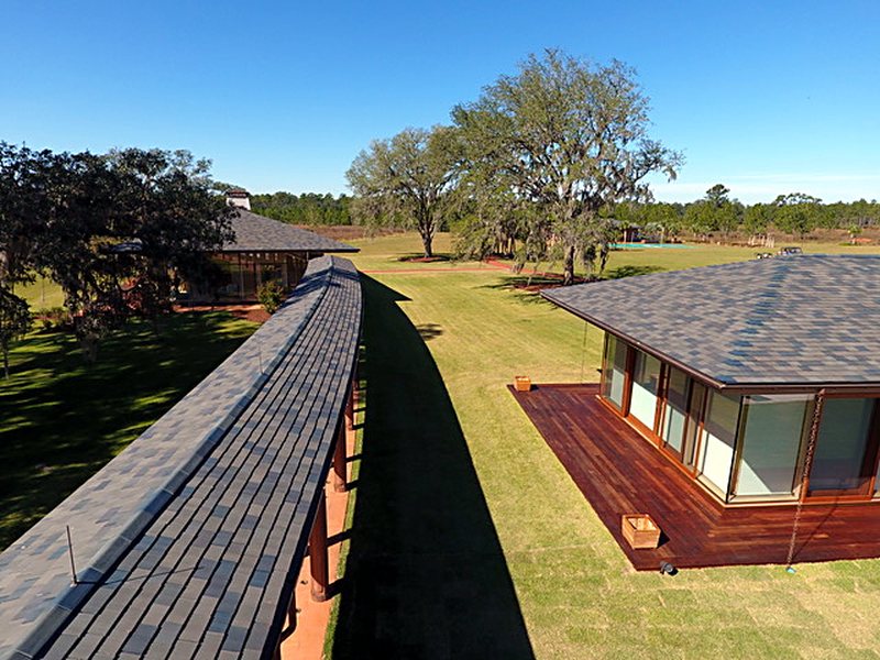 Slate roofs, South Georgia plantation &mdash; photo