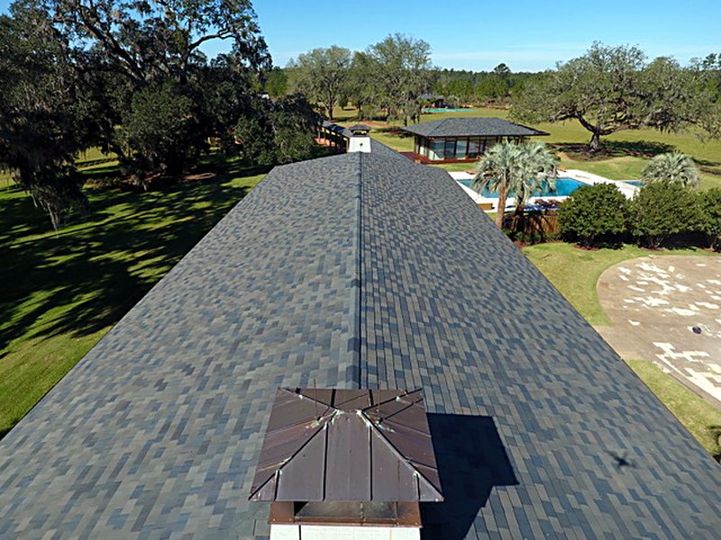 Slate roofs, South Georgia plantation &mdash; photo